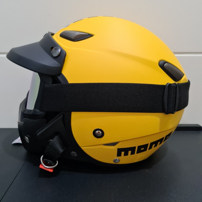 Helm JPN kawai momo kuning doff pet googles mask