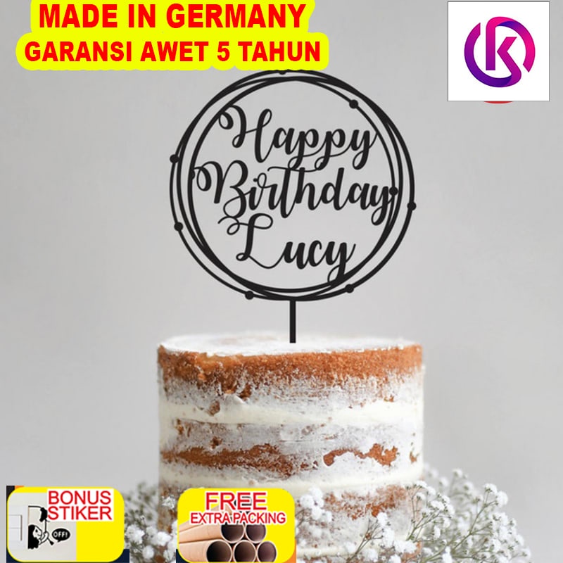 

Grosir Custom Cake Topper Akrilik Tulisan Kue Hiasan Kue Topper Kue Akrilik - 10cm