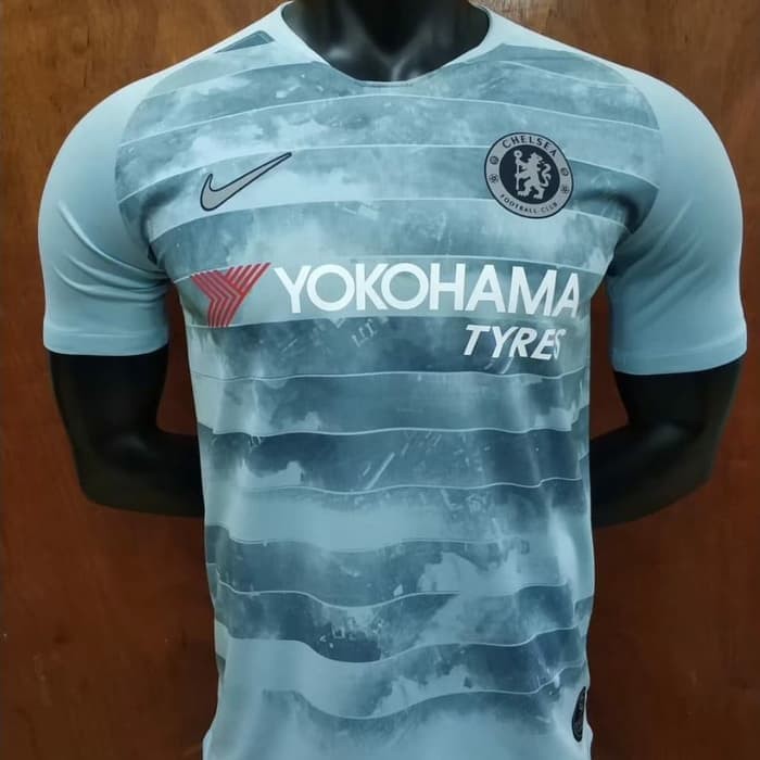 BIRU MUDA JERSEY BOLA CHELSEA 3RD 2018/2019 GRADE ORI