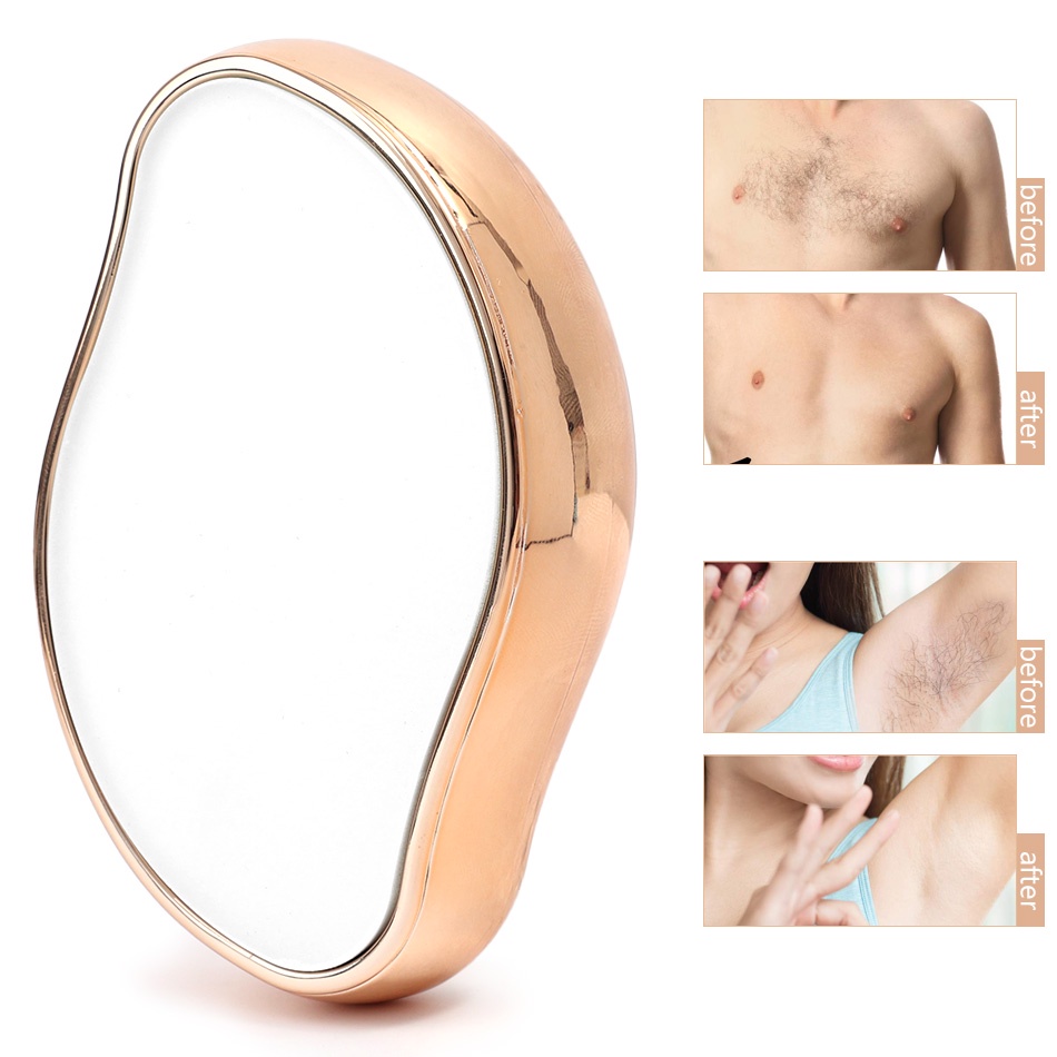 1 Pc Epilator Penghilang Bulu Bahan Kaca Kristal Dapat Digunakan Kembali