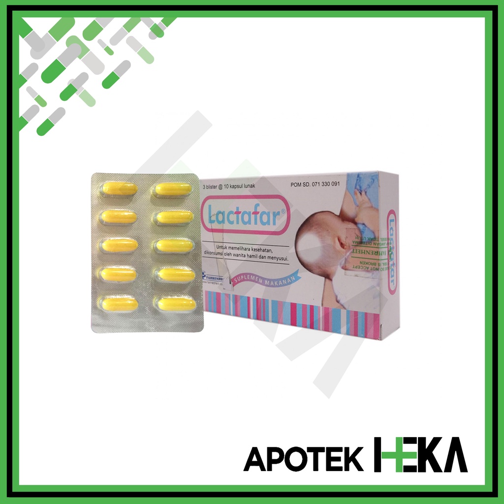 Lactafar Kapsul Lunak Box isi 3x10 - Suplemen Masa Kehamilan (SEMARANG)