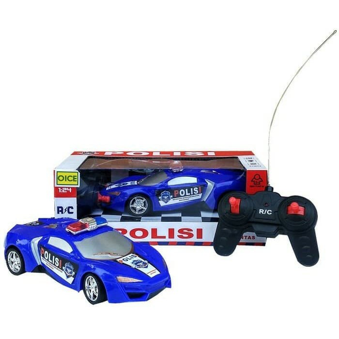 Mainan anak laki laki - mobil remote control polisi police car RC R/C