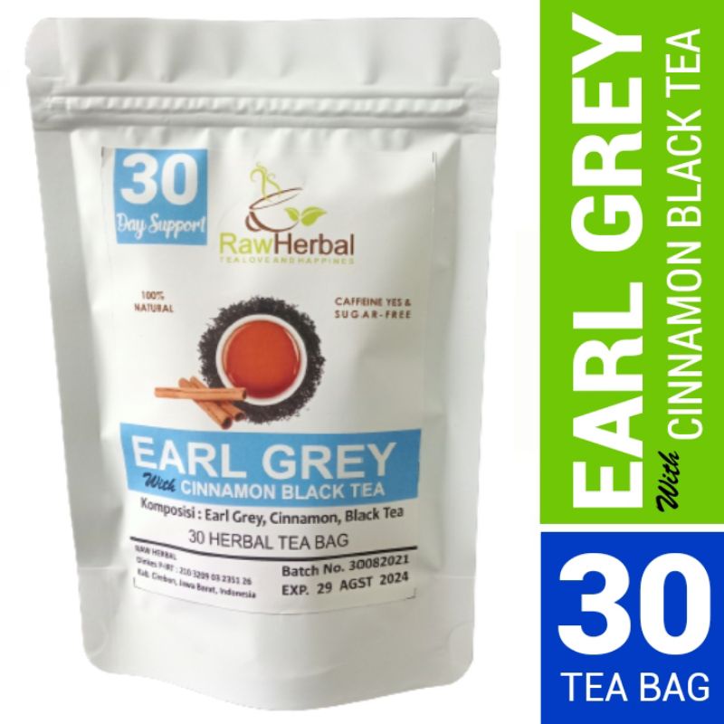 Earl Grey Cinnamon Black Tea : Earl Grey, Cinnamon, Teh Hitam 30 Tea Bag