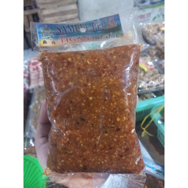 

SAMBAL PECEL SIAP PAKAI TIGAN ASLI KEDIRI KEMASAN 500 GRAM