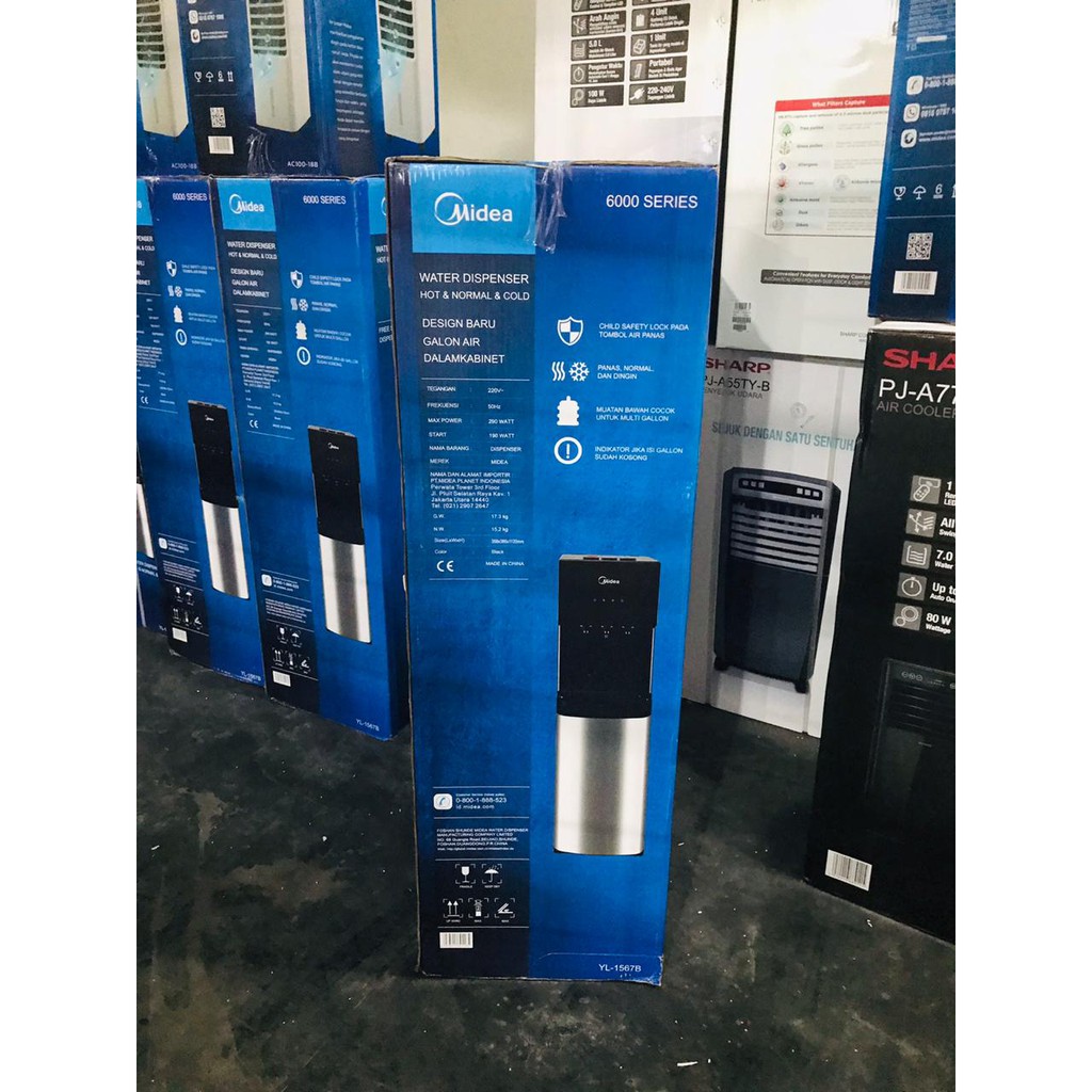 PROMO WATER DISPENSER MIDEA YL 1567 B 6000 SERIES HOT &amp; COOL