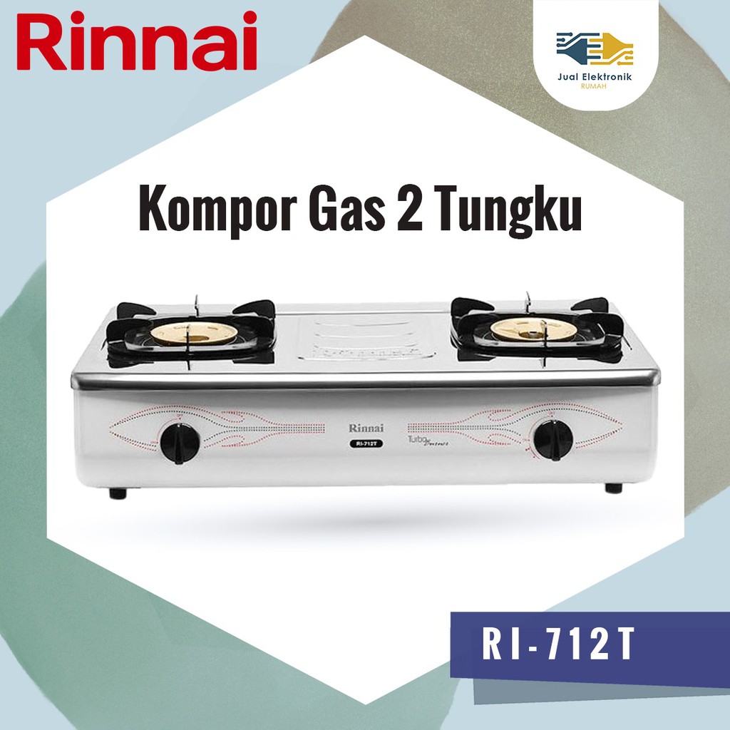 Jual Kompor Gas 2 Tungku Rinnai Ri 712t Ri712t Nomor 1 Indonesia Shopee Indonesia