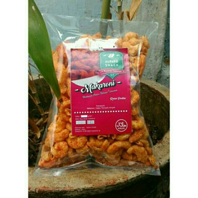 MAKARONI BANTET PEDAS DAUN JERUK 100 GRAM DAN MAKARONI CRISPY