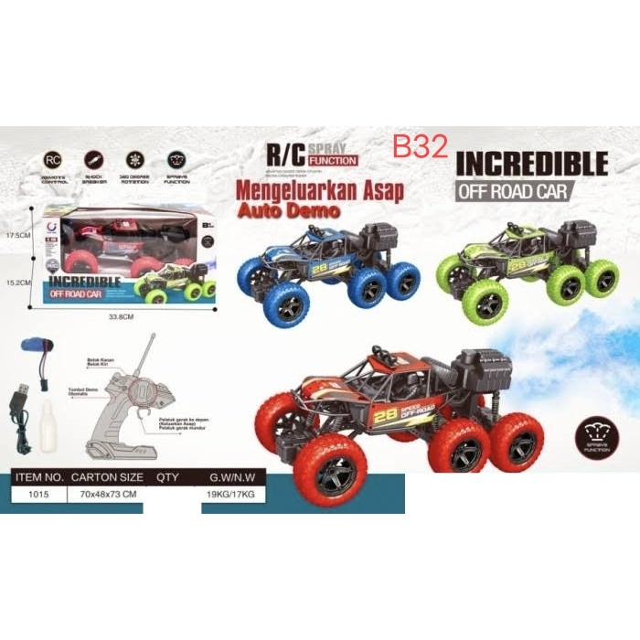 MAINAN ANAK MOBIL CRAWLER RC HERO / RDR 1015