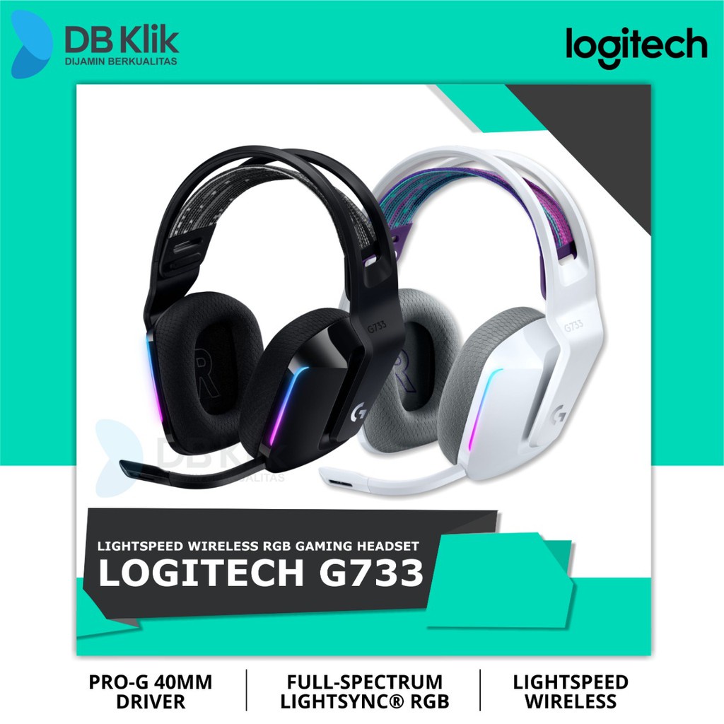 Headset Gaming Logitech G733 Lightspeed RGB Wireless - Logitech G733