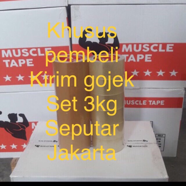

Lakban MUSCLE GOLDI 1 karton isi 72pcs KHUSUS GOJEK reseller price