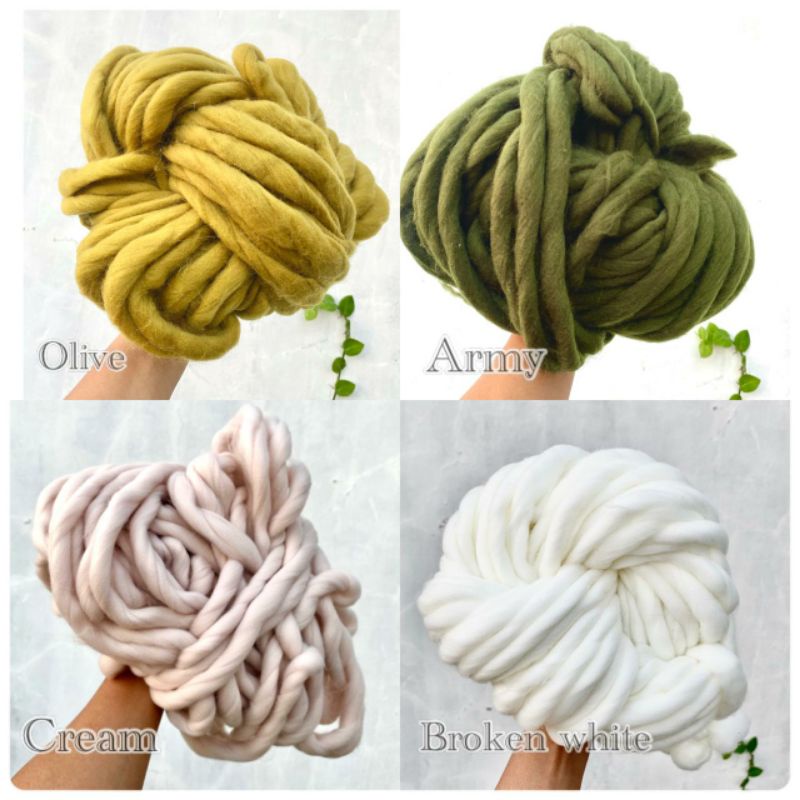 bahan macrame benang wol wool macrame makram