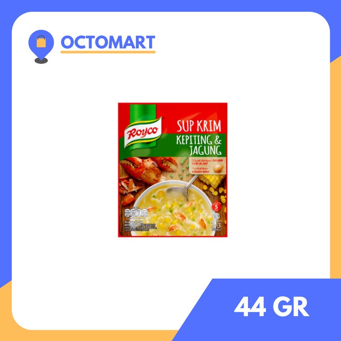 

ROYCO Cream Soup 44gr / Sup Krim Kepiting dan Jagung 44g / 44gr / 44gram / 44 gr