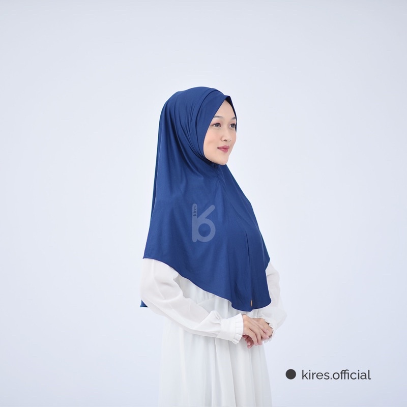 Khimar Bergo Melinda Instan Jersey Lubang Telinga