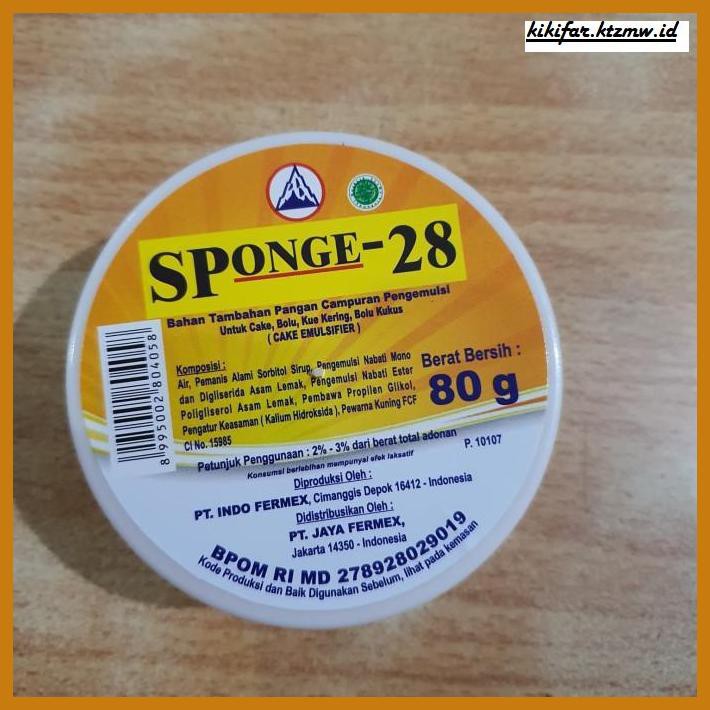 

Redwop-Gnikab- Sponge - 28 Cake Emulsifier / Pengembang Kue -Hallall.