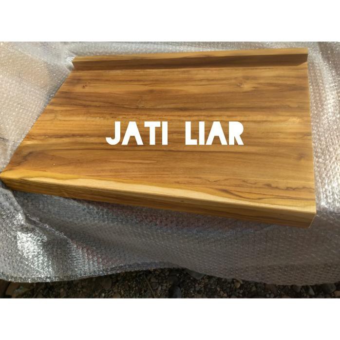 TALENAN ADONAN KUE KAYU JATI TALENAN SERBAGUNA 40X60X3CM JATI ASLI