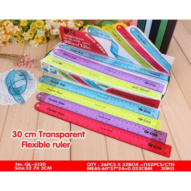 

Penggaris lentur flexible 20cm-30cm