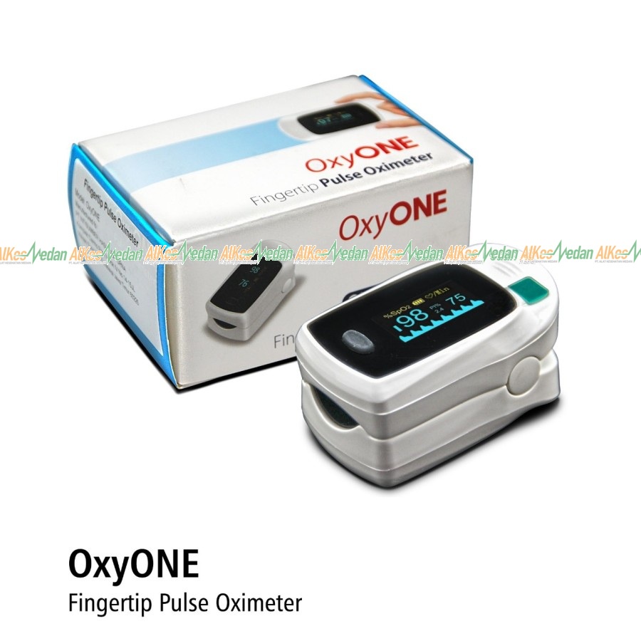 FINGER PULSE OXYMETER OXYONE OXY ONE ONEMED OXIMETER SATURASI OKSIGEN ALKES MEDAN