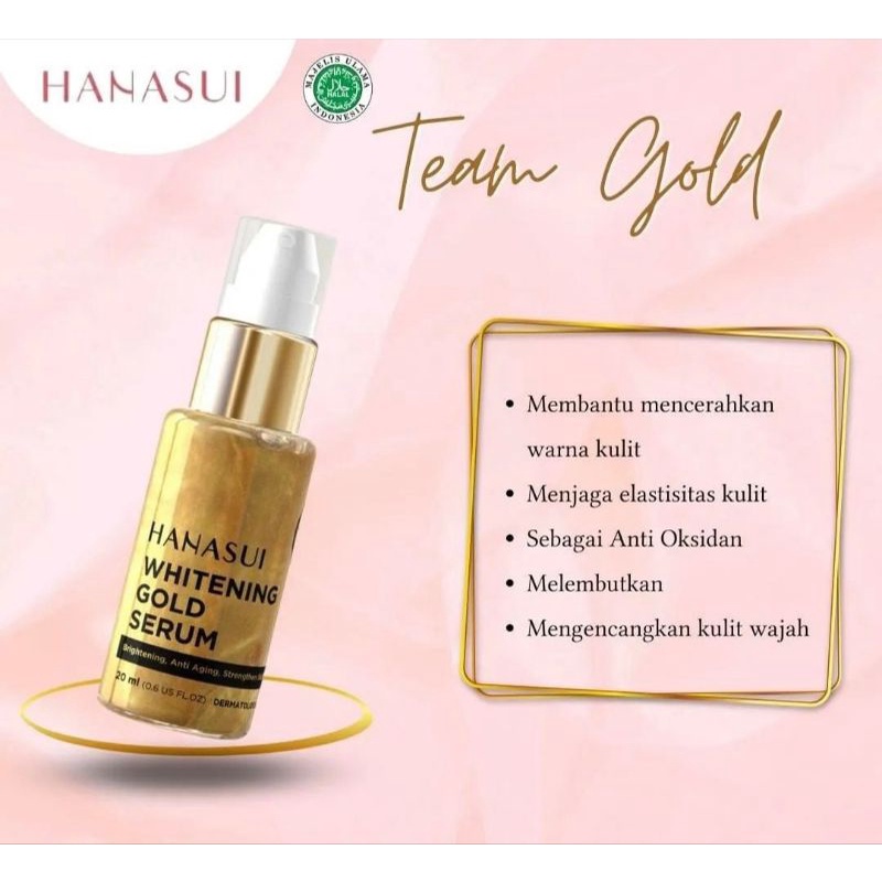 Hanasui serum whitening gold 20 ml