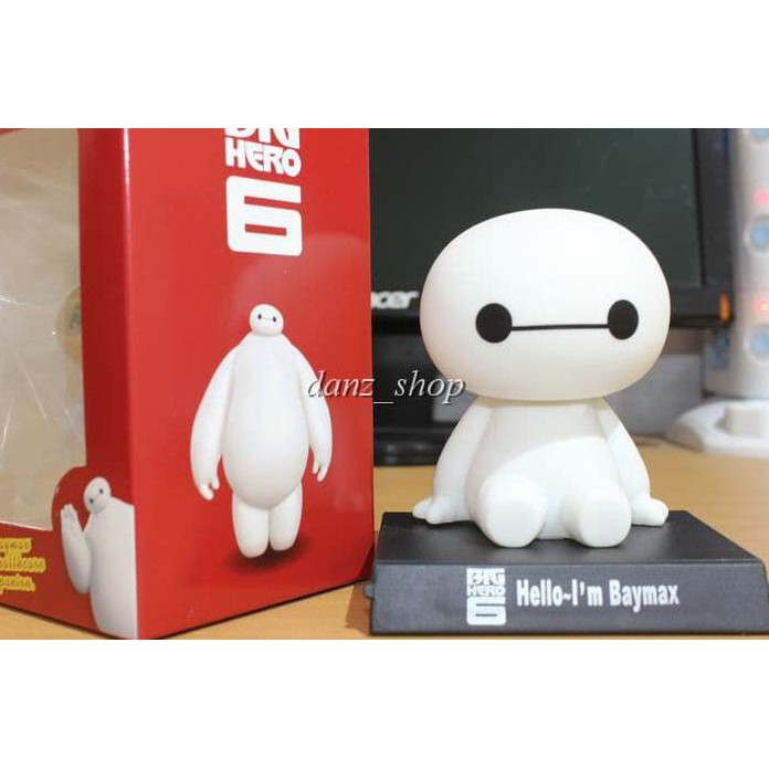 Boneka Baymax Kepala Goyang, Pajangan Baymax Mobil, Baymax