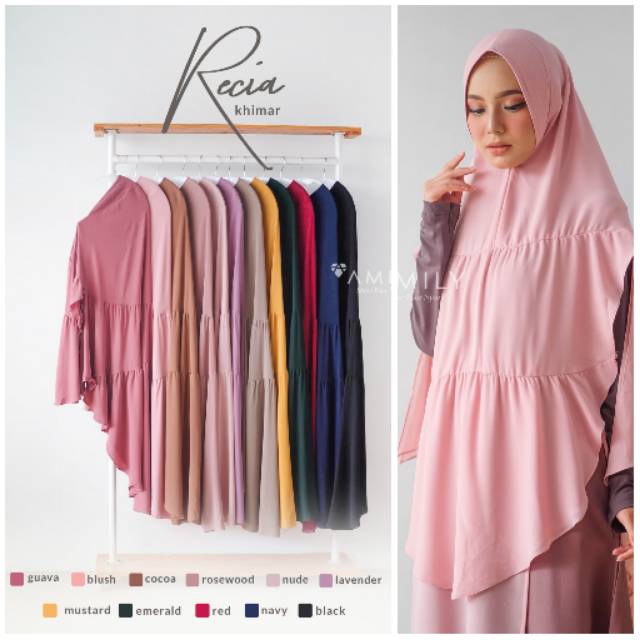 RECIA KHIMAR ORI AMILY HIJAB | KHIMAR SYARI ANTEM