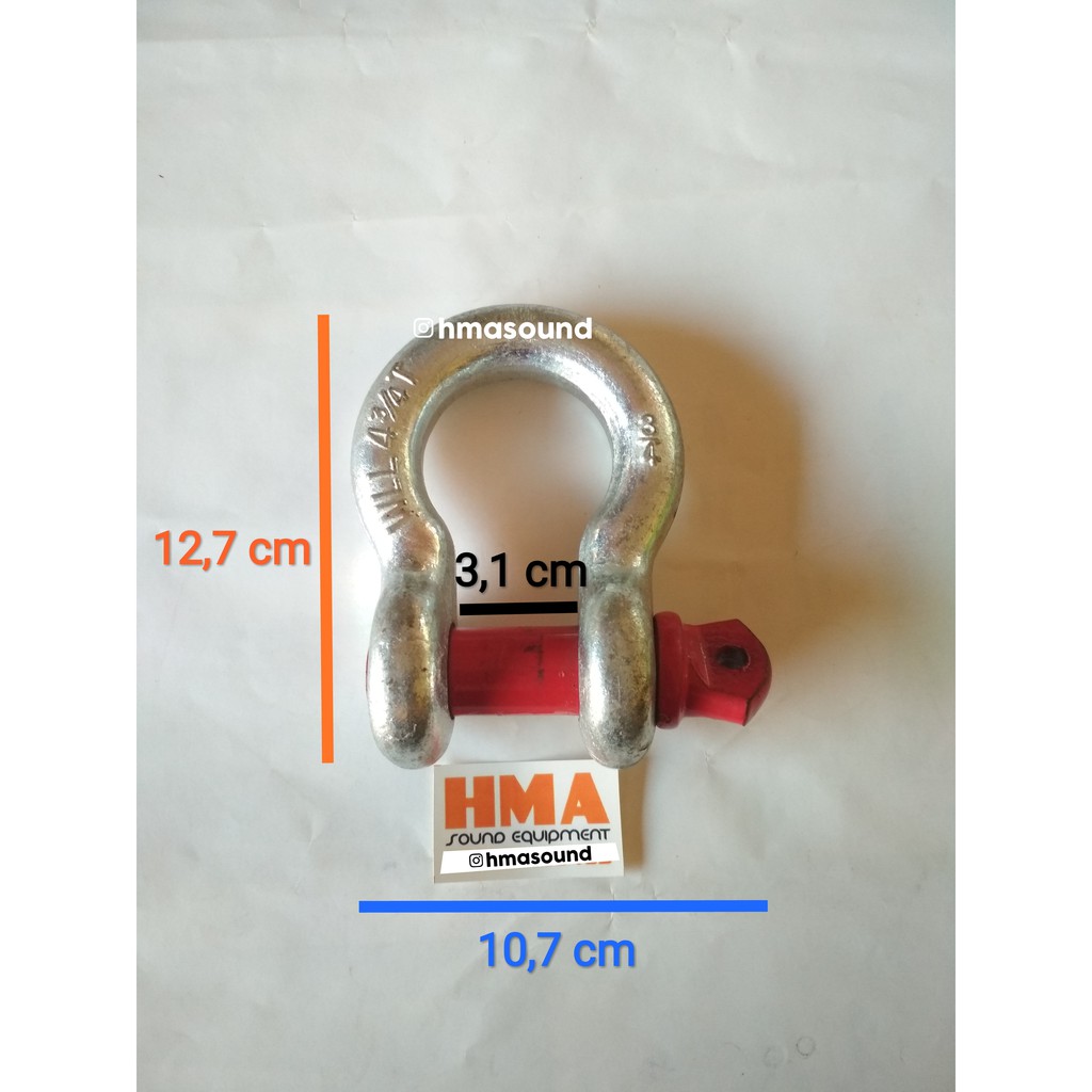 Segel Omega / Bow Shackle / Shackle Omega 3/4