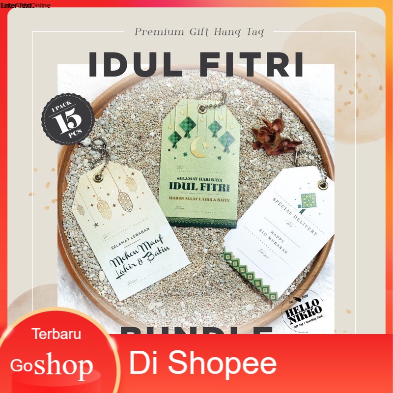 

Bundle Idul Fitri tag - lebaran ramadhan eid mubarak hampers souvernir kado isi 15pcs