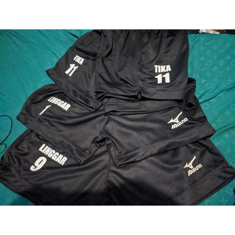 Celana pendek kolor voli volley voly size cewe pressbody bisa pake nama nomer polos dan logo