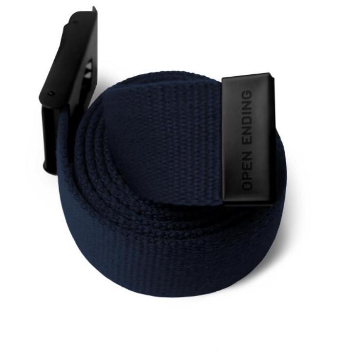 Tren Kekinian.. Open Ending Webbing Belt Metal Buckle Deboss Logo