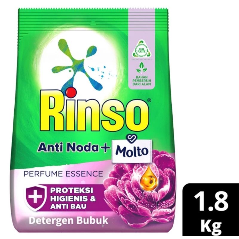 RINSO ANTI NODA DETERGENT BUBUK PERFUME ESSENCE 1.8KG