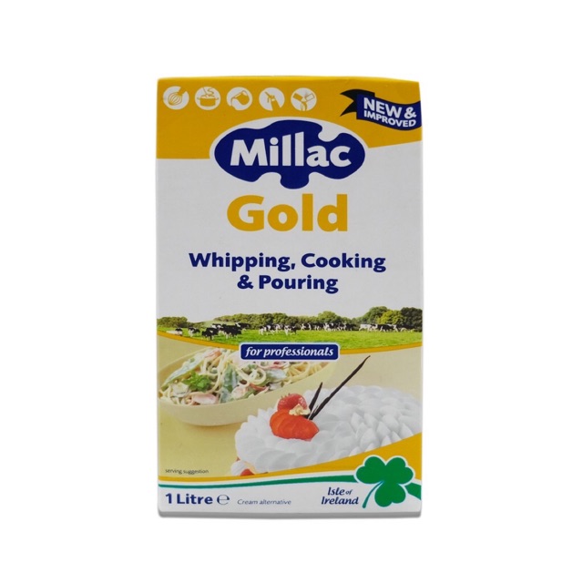 Milac Gold / Non dairy cream / Millac Gold / Whipping Cream / Cooking Cream / Krim Masak