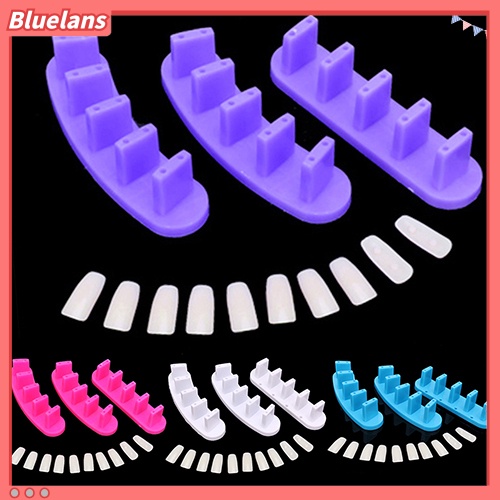 Bluelans 3pcs Frame Display Kuku Palsu Akrilik 10x Untuk Latihan Manicure