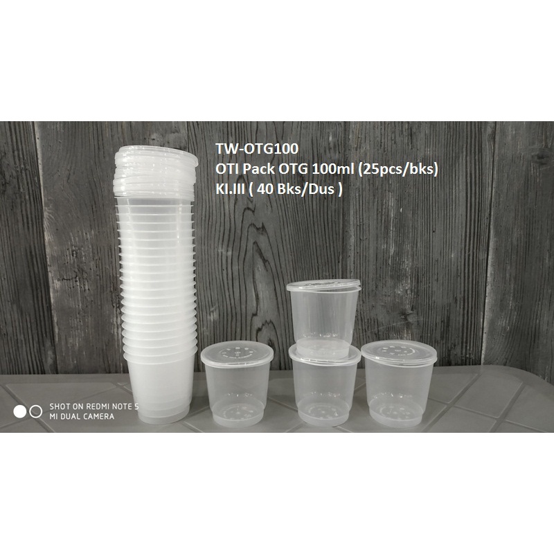Thinwall / Kotak Makanan / Kotak Mika / Box Mika / Cup Puding / Gelas Sambal / Cup Mika 100ml / 150m