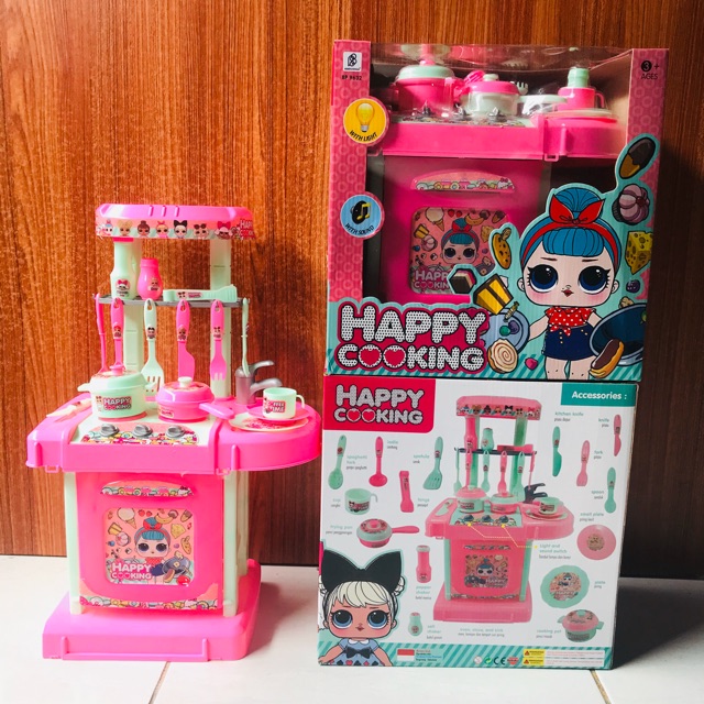 MAINAN ANAK HAPPY COOKING / MAINAN KITCHEN SET / MAINAN ANAK CEWEK