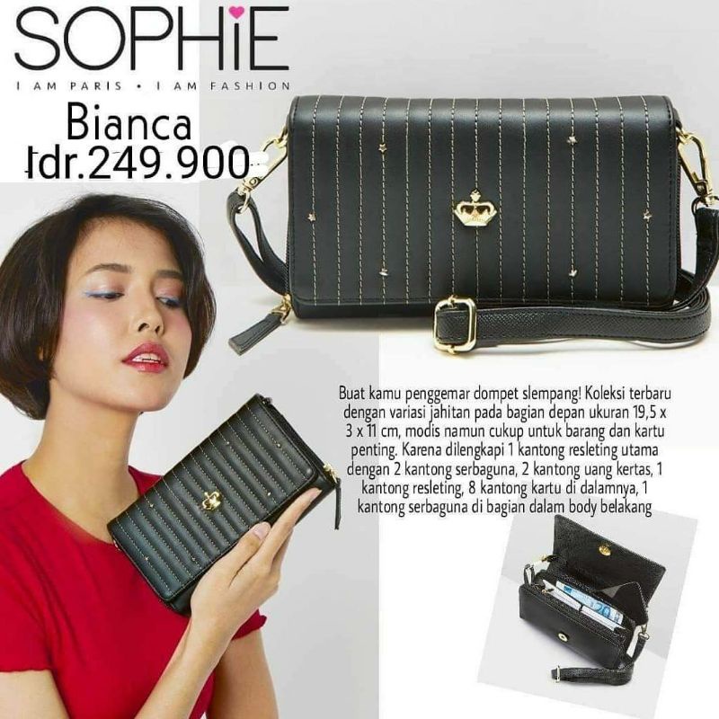 DOMPET BIANCA ORI SOPHIEPARIS DOMPET TALI PANJANG PROMO SHOPEE