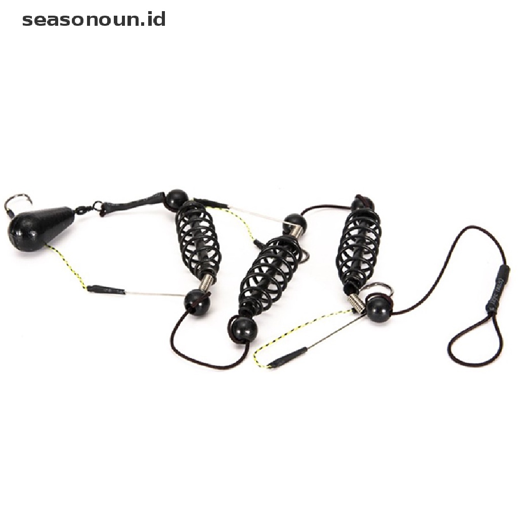 (seasonoun) Set Umpan Pancing Tiruan Bentuk Ikan Dengan Kail