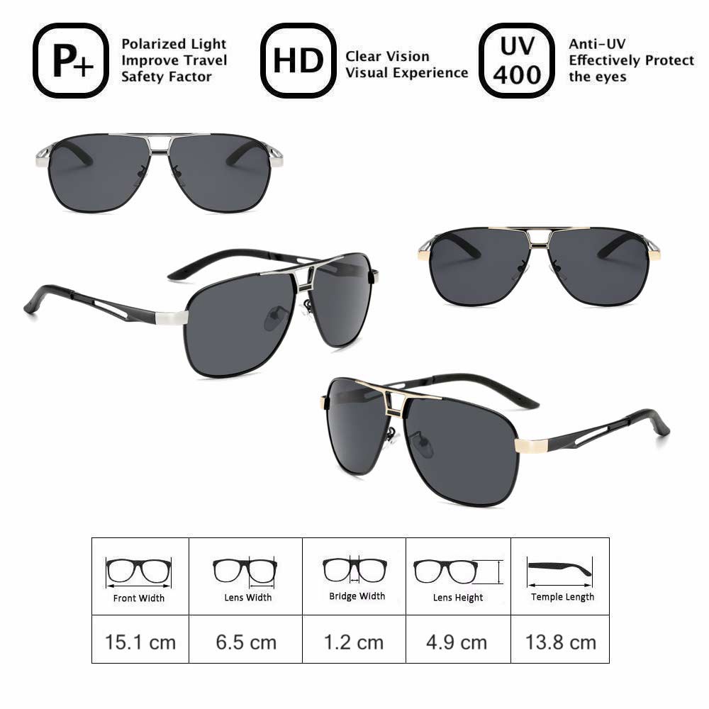 Kacamata Photocromic [ Silver ] Lensa Anti Radiasi - Fashion Pria &amp; Wanita - Design Korea - HM871