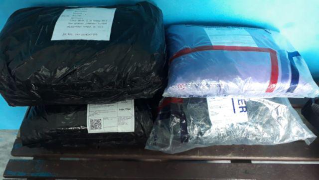 Baju Couple Ayah Dan Anak Kemeja Hem Batik Motif Madu Biru Tosca