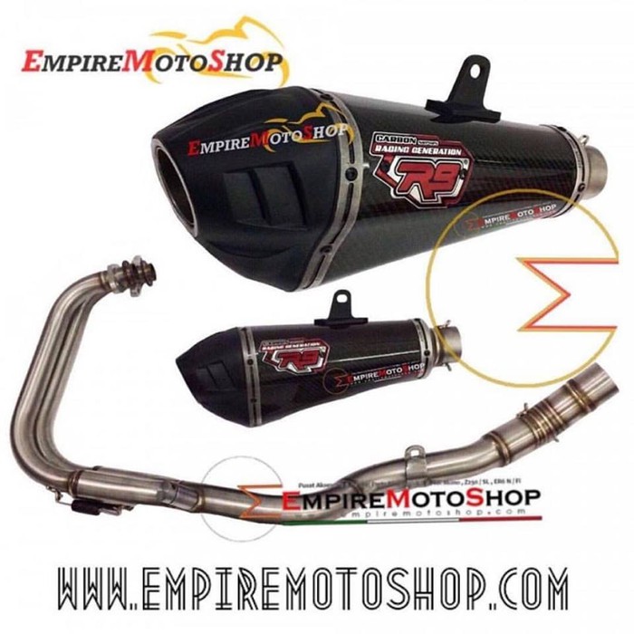 Unik Knalpot R9 Austin Honda CBR250RR Fullsystem Titanium Limited