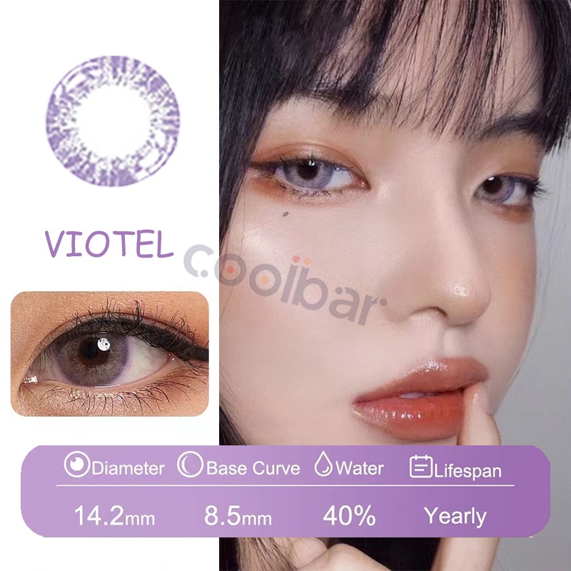 Coolbar 1 Pasang Lensa Kontak Warna Diameter 14.2 MM/Softlens Matasoftlens Mata Korea