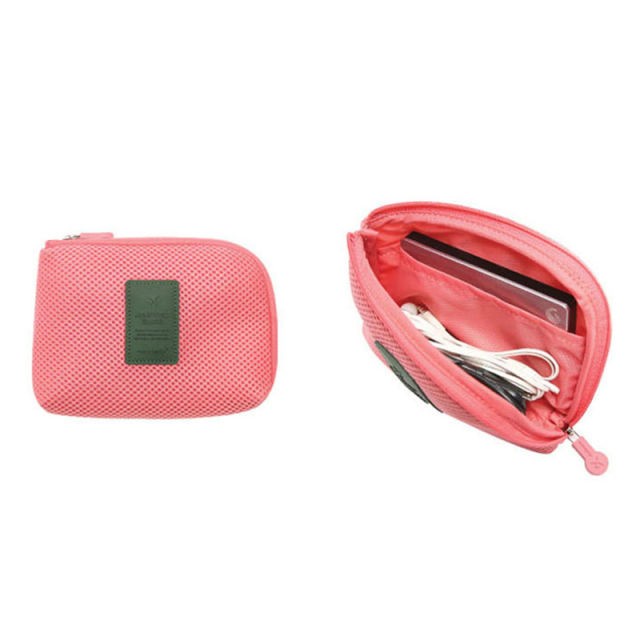 Tempat Charger dan Headset Organizer Bag Travel Mini Tempat Penyimpanan Kabel Data Serbaguna Waterproof