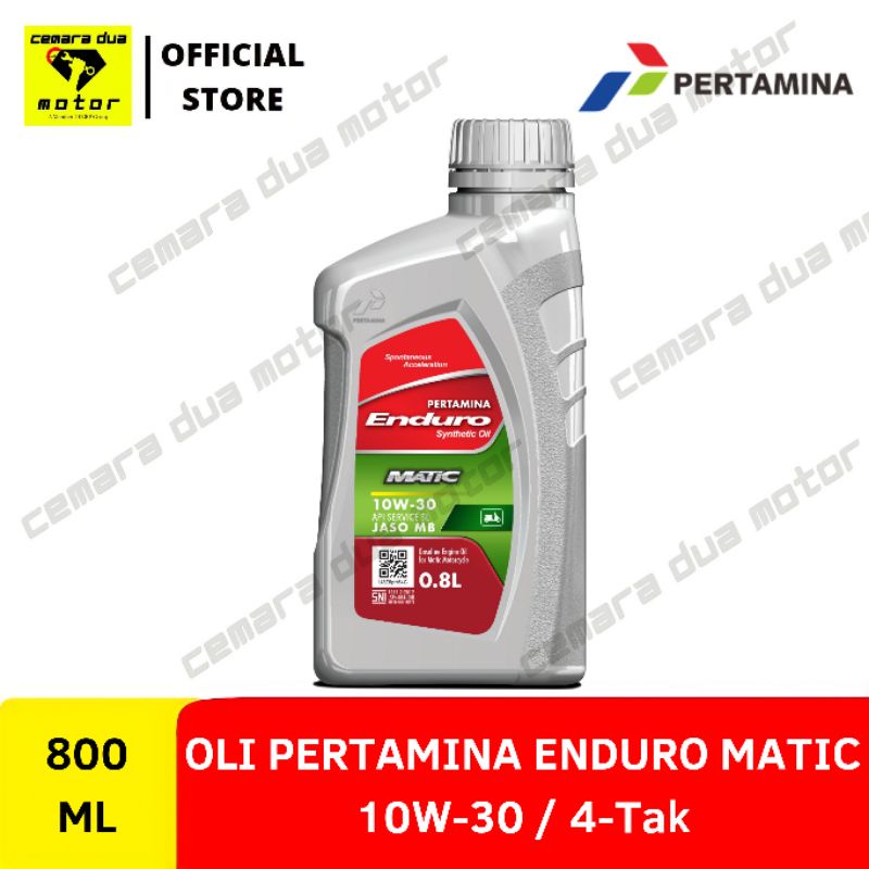 OLI PERTAMINA ENDURO MATIC 10W-30 800ML OLI ENDURO MATIC OLI MATIC HONDA OLI MATIC VESPA OLI MATIC Y