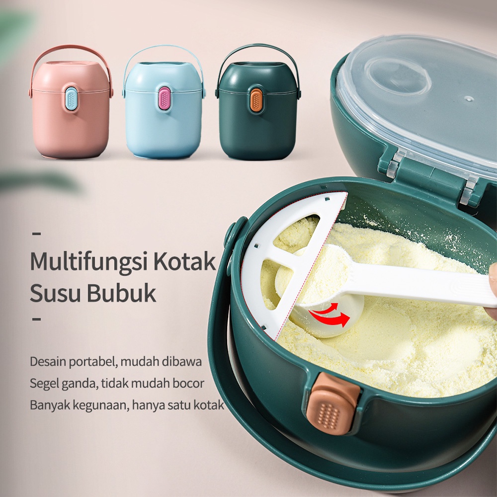 Mumystation Kotak Penyimpanan Susu Bubuk Serba Guna bayi /Wadah Tempat susu bubuk bayi