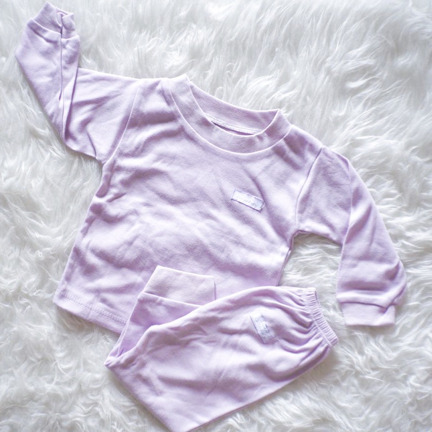 BAJU SETELAN POLOS PENDEK PANJANG BABY ANAK BAYI