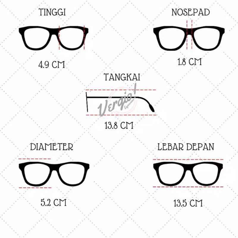 Frame KACAMATA YQ 992 | Kacamata bulat unisex | Size 13,5cm tinggi 4,9cm TERMURAH