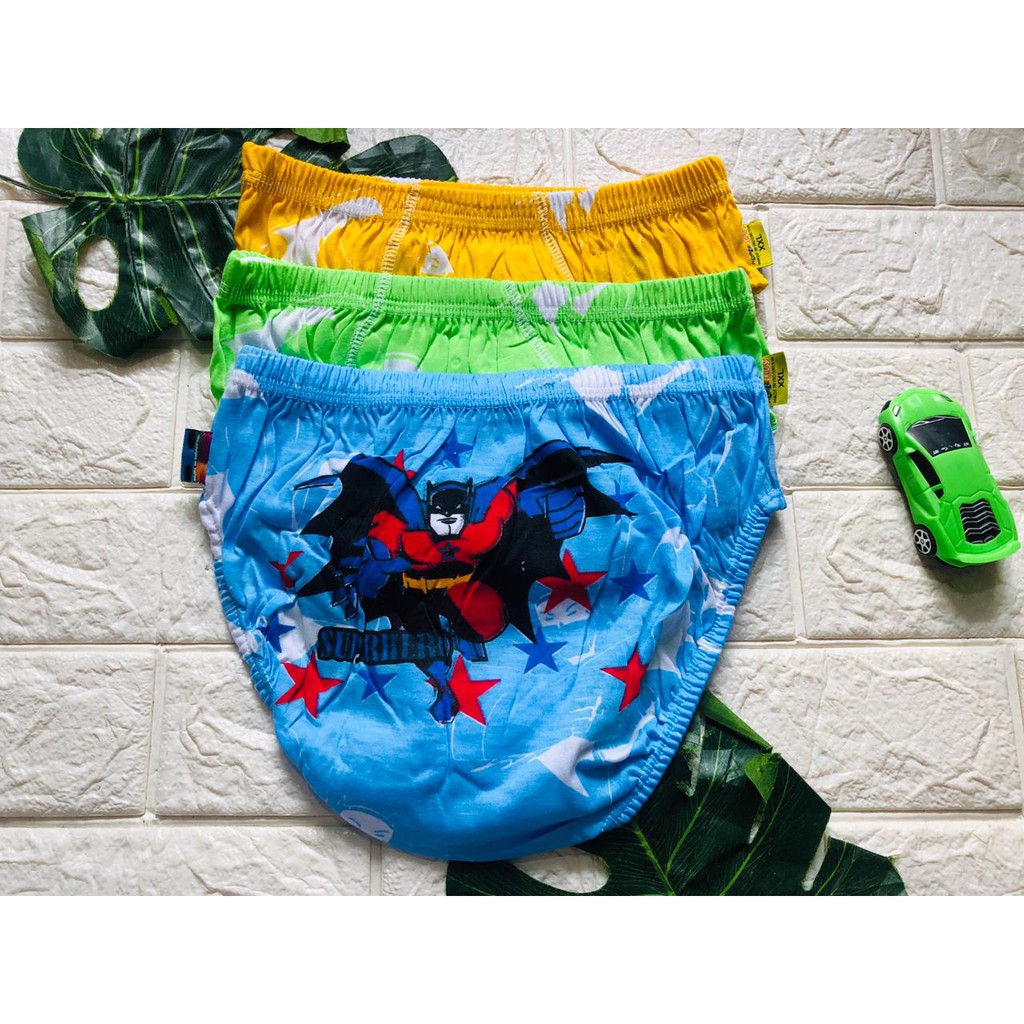 AGREE | 3PCS Celana dalam Anak cowok katun tebal / Sempak anak Laki-laki /  Agree Art AK037