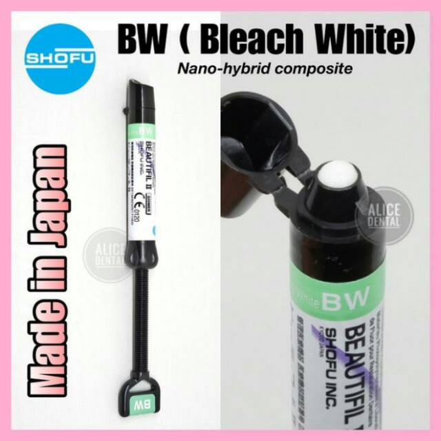 Alice dental resin komposit putih veneer composite BW bleach white venner