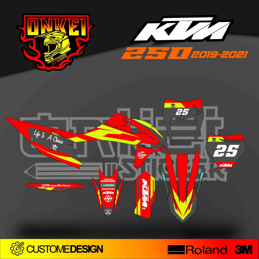 DECAL STICKER KTM 250 SXF 2019-2021 RG