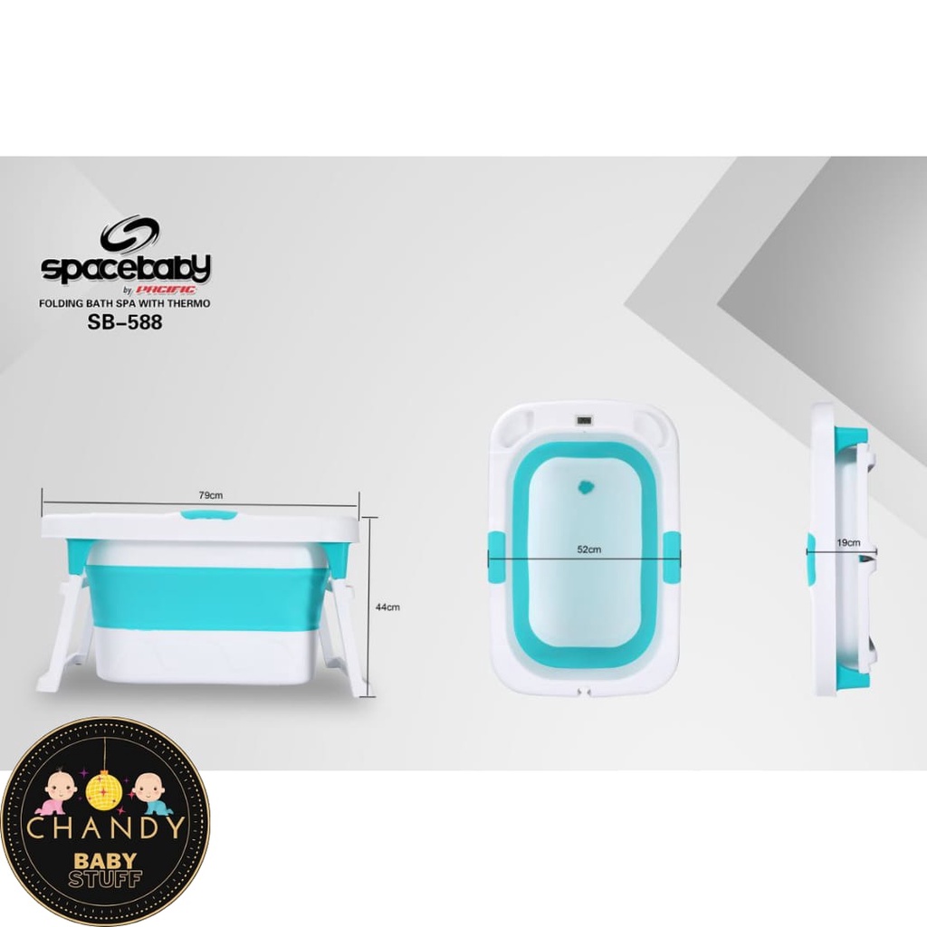 BAK MANDI BAYI FOLDING BATH SPA WITH THERMO SPACEBABY SB 588