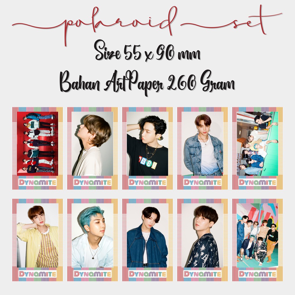 Polaroid Bts Dynamite Card Foto Kpop