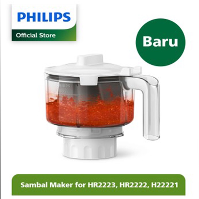 Chopper Philips HR3211/55 Penghalus Sambal/Bumbu Maker utk Blender HR2221 HR2222 HR2223
